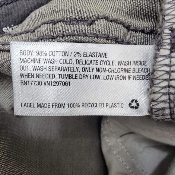 Original Use Skinny Jean Short Ripped Distressed Denim Gray Wash Men's Size 30 - Picture 10 of 10